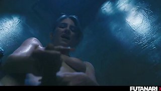 Asian Futa/Shemale Threesome in the Shower! -Melody Marks, Enna Rosie, Dolly Orchid