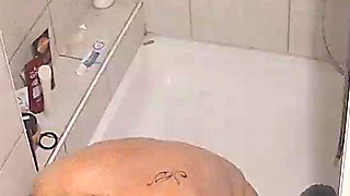 Cam Catches Wife Riding a Dildo in the Shower