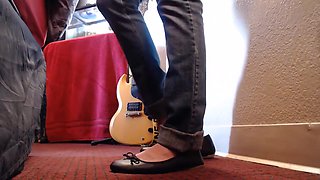 Shoeplay Puckered Feet Ballet Flats