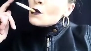 Goddess Marlena - Black Lips Smoking