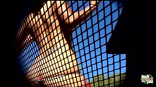 Athletic Stripper in Red Dances Under Outdoor Light and Tastes an Erect BBC