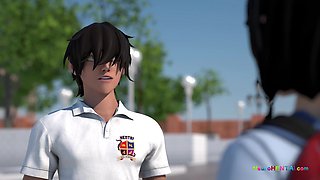 Newcomer pair takes deep jerks while everyone sees the demo • 3 DIMENSIONAL Anime porn