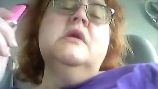 Naughty Nurse Vicki Vapes in Her Car After