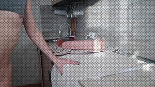 Wow, What a Big Dildo in This Tiny Pussy (solo with Monster Toy)