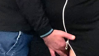 Fingering Slut's Pussy in Public Subway