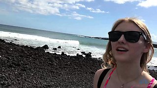 Cute blonde teen outdoor gleecute