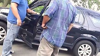Sucked by a Bear Outdoors