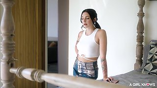 Raunchy lesbians smutty porn scene