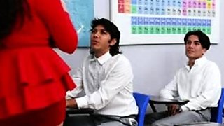 The Teacher Dresses Up As A Schoolgirl