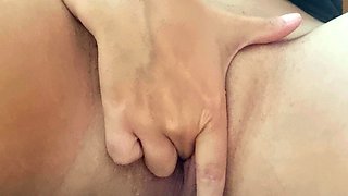 Close up teen masturbation