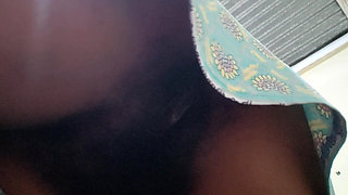 In Order to Show Me Her Large Pussy and Masturbate, the Lovely Stepmother Removes Her Underwear Twice