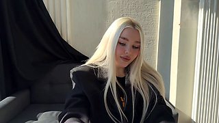 After yoga, blondessa asks for a hard penetration and gets filled with cum in her milf pussy