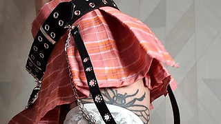 Sweet Slut in Stockings and Small Thongs