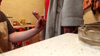 Cigarette His Dick and Sperm