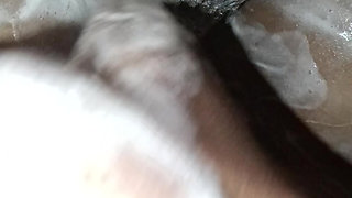 Aunty showing bathroom