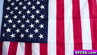 Slutty BFFs shared Jimmy's cock