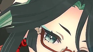 Genhin Impact - Xianyun Craves Big Black Cock After Getting Bored of Average Dick - 3D Hentai Animation