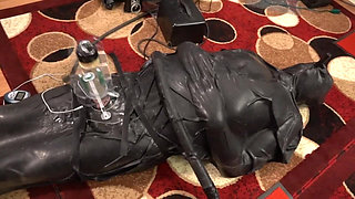 Latex Vac Bag & Electro Venus 2000 Milking in The Dungeon of Lady Diva Cane