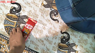 Desi Indian Hot Stepsister Fuck by Stepbrother for Chocolate Hindi Dirty Talk Sex Videos XXX