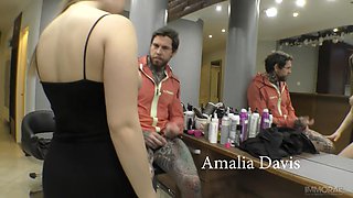 Creampie for Big Natural Tits 18+ Teenager at a Beauty Salon
