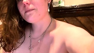 Great Big Boobs On Masturbating Redhead