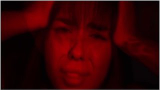 Lesbian Foot Fetish - Latina Sex Slave Girl Mesmerized By Big Tits Blue Haired Vampire Jewelz Blu