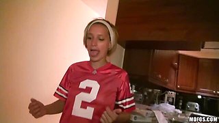 Thena Sky and Annika Amour are fucking in hotel bedroom