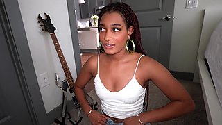 Addis Fouche gets her cocoa pussy railed after giving head