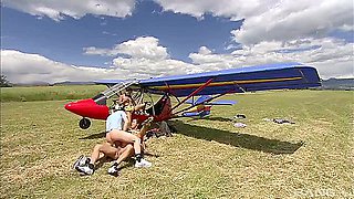 Amazing Young Thai Pair Fuck Outside - Foursome At Airport Field