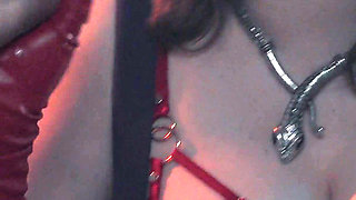 Spitting Blowjob Smoking MILF - Dominant Bitch in Glasses & Leather Gloves Edges & Bites Cock