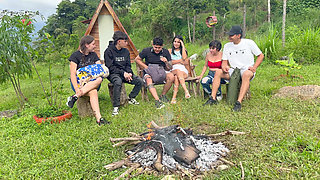 Outdoor Sex, Young Latinos Pay Penance to an Indian Dwarf with Hard Sex to Get Out of His Enchanted Lands