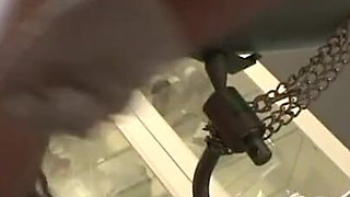 Humiliating small penis pinching