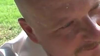 Humiliated hand in pussy threesome