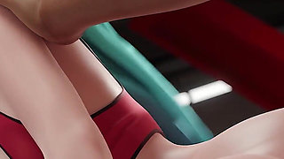 Kda Seraphine - Sports University Double Penetration - 3D League of Legends Animation