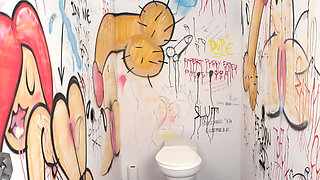 Two Gloryhole Blowjobs in Nightclub
