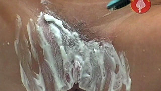 Blonde Amateur Toys Hairy Pussy and Ass with Vibrator