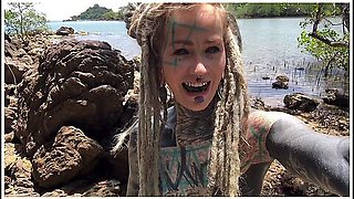 Beach Tattooed Naked Bitch Public Anal Big Toys, Solo Gape, Motorbike Ride With Lily Lu