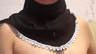 Hijab stepmother video calls with an affair