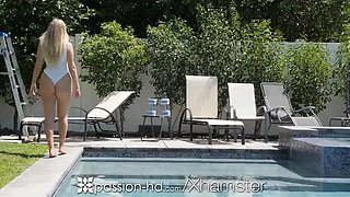 PASSION-HD Poolside Teasing Makes Neighbors Big Dick Hard
