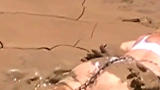 Julie Cunningham in Lingerie Wriggles Hard in Mud Hogtied with Chains. Sploshing Dirty Whore. Huge Tits Covered in Mud.