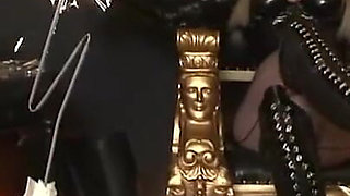 Humiliated masked man