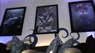 Big boobs webcam babe masturbates and rides her toy