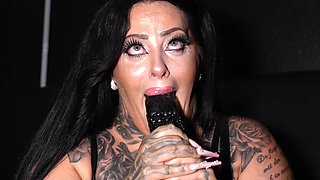 What a Captivating Giant Dildo It Fucks My Throat and My Nostril so Hot!