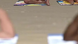 Perfect Housewife #36 Strangers Make Hot Wife Cums Hard on a Public Beach