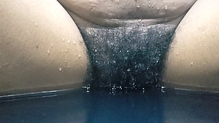 Hot Wife Big Pussy Close up in Ocean Waves, Standing Up Homemade Sex Carrying
