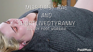 Miss Daisy Rae and Shortlivedtyranny Sloppy Foot Worship