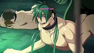 Nagi and the knight take orc cock in a raw goblin gangbang