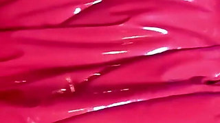 Red Glossy Downjacket POV. Smoking, Doggy Style and Double Cum on My Jacket
