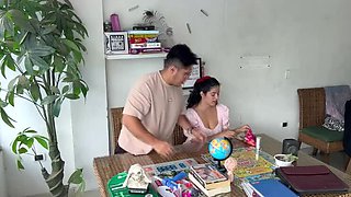College Girl Anal & Oral Exam with Dakotasex - Teen Latina Stepmom Punishment