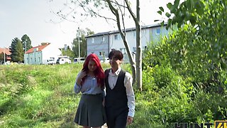 A guy fucked his wife in the forest with another girl